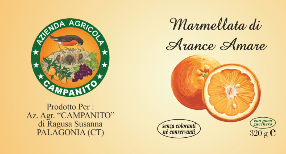 Marmellata di Arance Amare con zucchero integrale di canna
